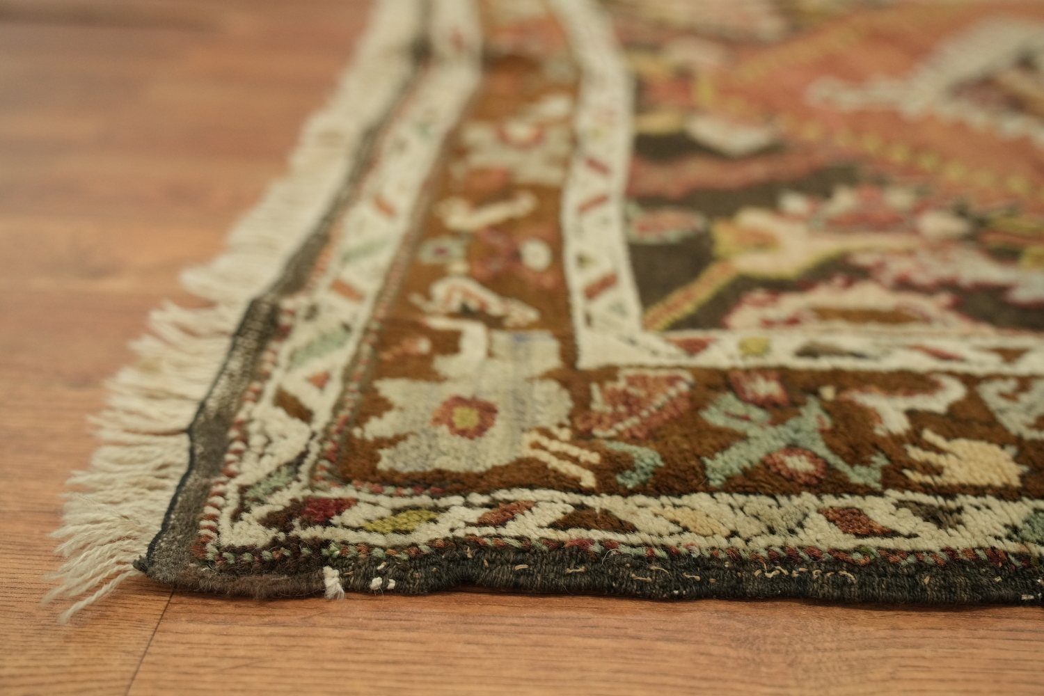 Vegetable Dye Geometric Anatolian Oriental Area Rug 4x7