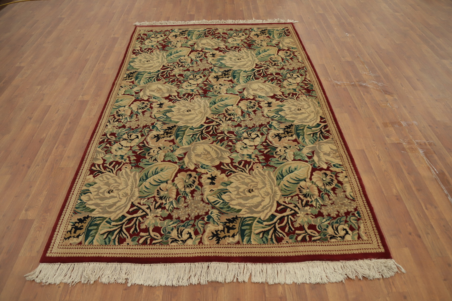 Vegetable Dye All-Over Floral Art Deco Oriental Area Rug 5x8