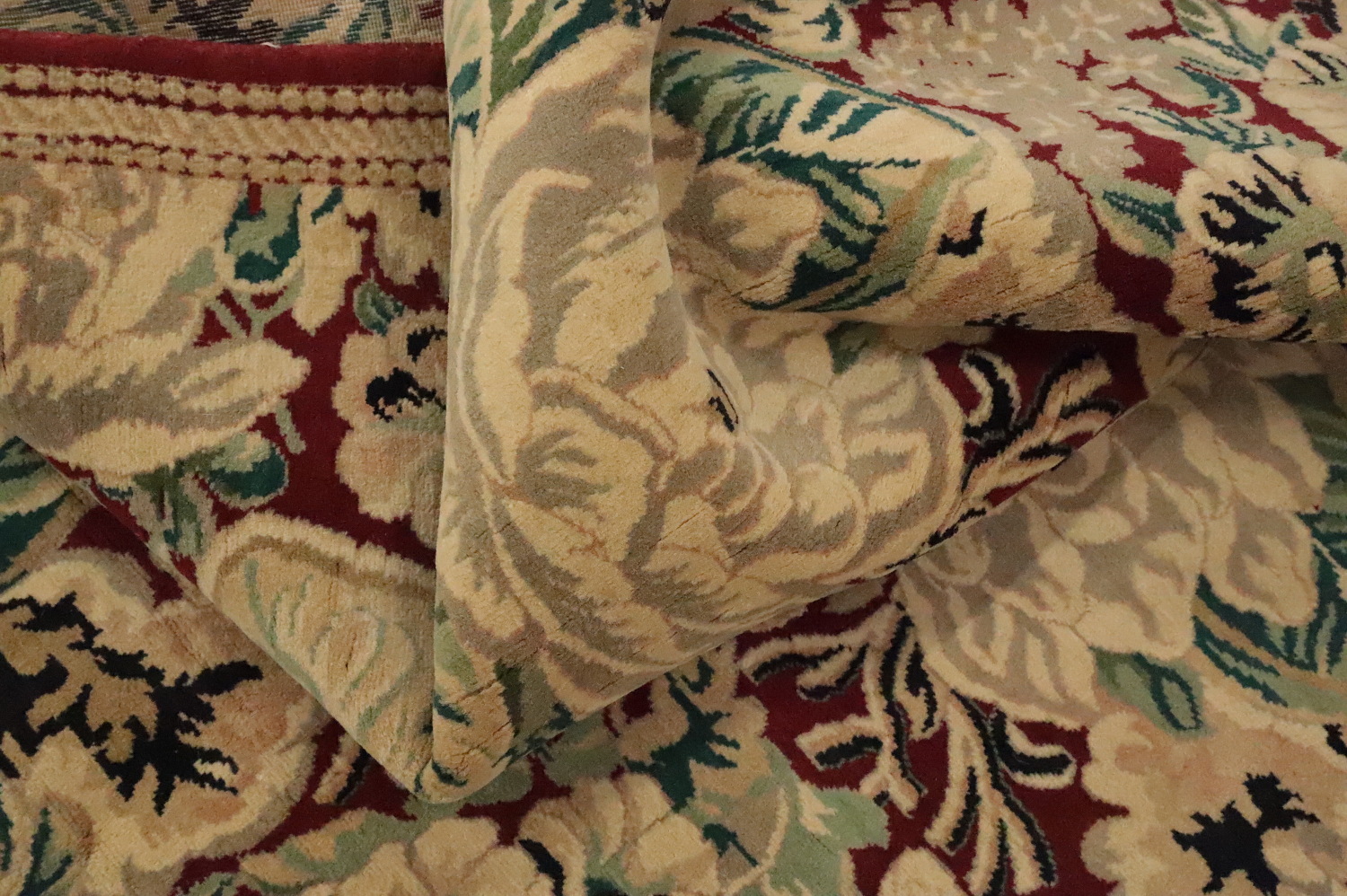 Vegetable Dye All-Over Floral Art Deco Oriental Area Rug 5x8