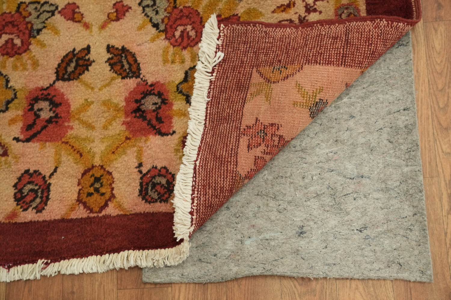 Antique Floral Kerman Persian Area Rug 3x6