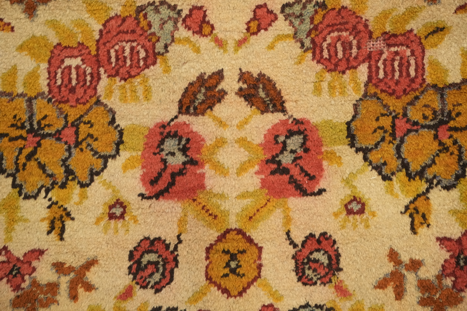 Antique Floral Kerman Persian Area Rug 3x6