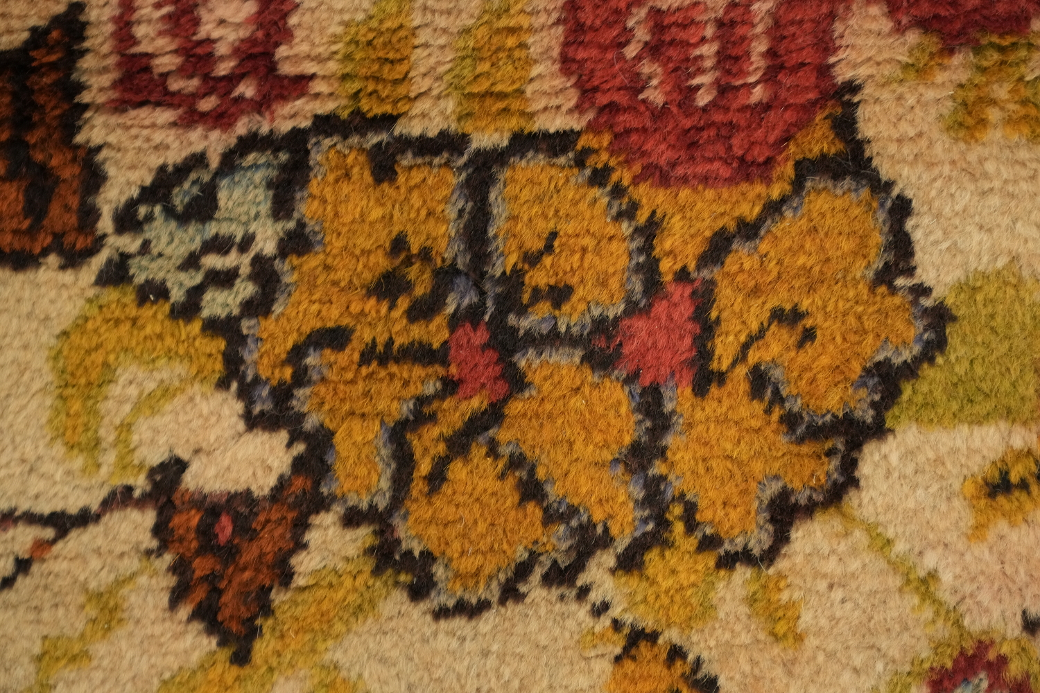 Antique Floral Kerman Persian Area Rug 3x6