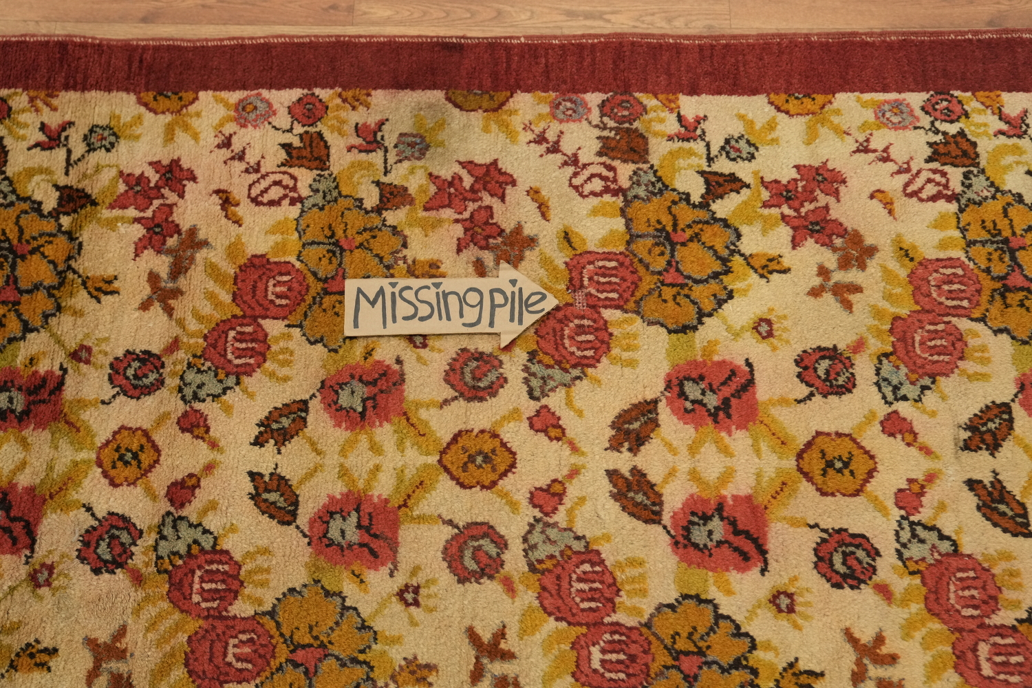 Antique Floral Kerman Persian Area Rug 3x6