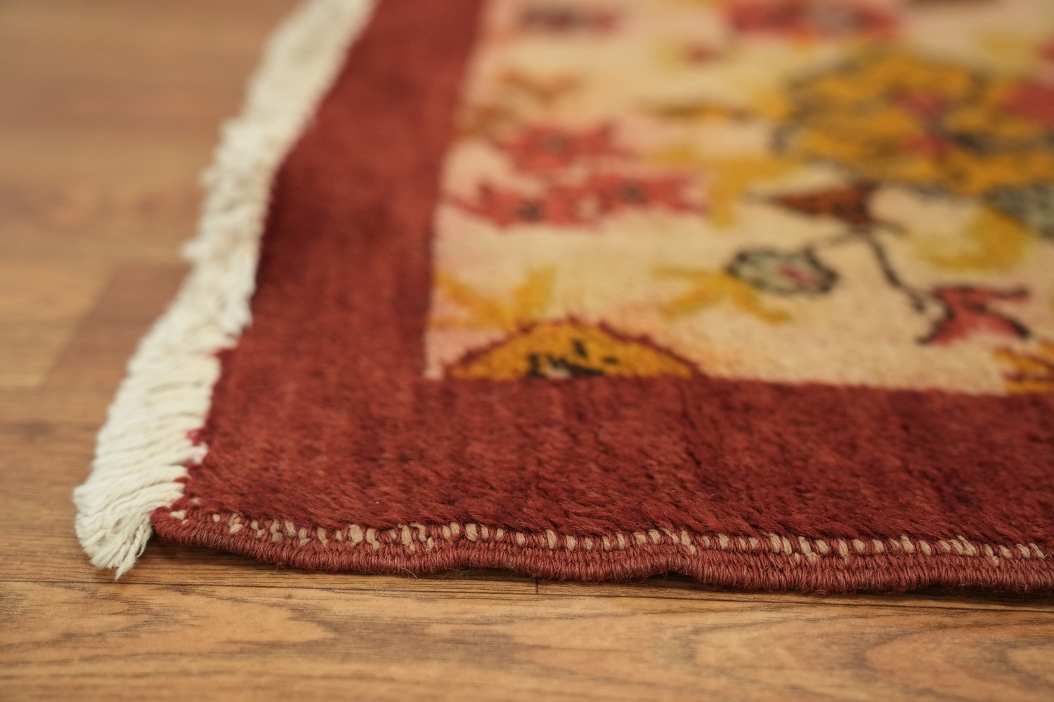 Antique Floral Kerman Persian Area Rug 3x6