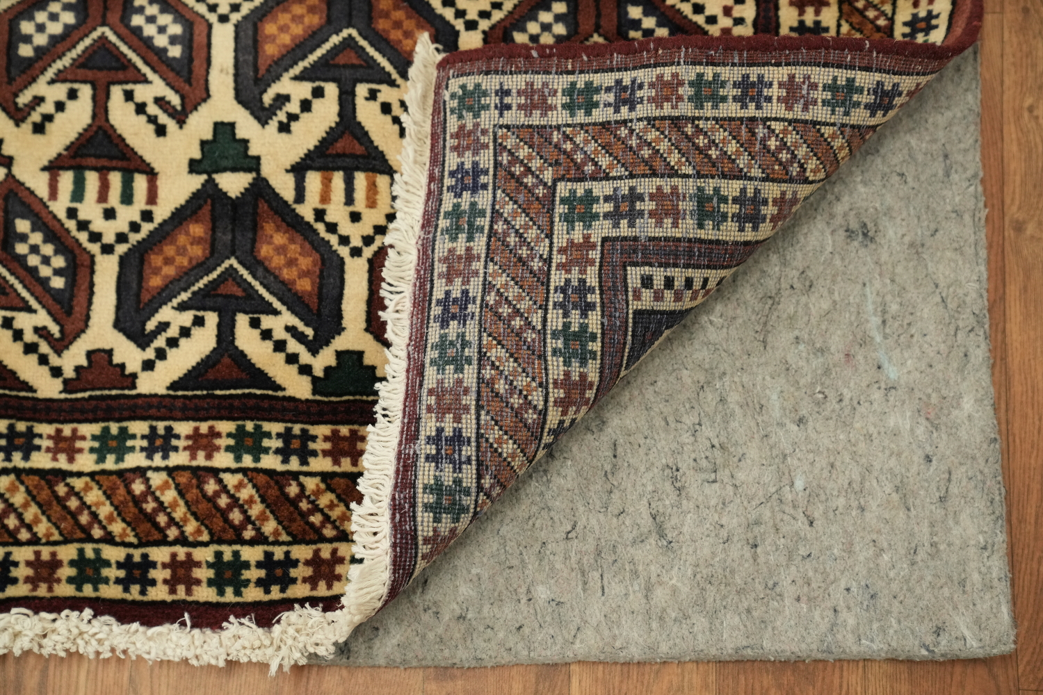 100% Vegetable Dye Geometric Sirjan Persian Area Rug 3x5