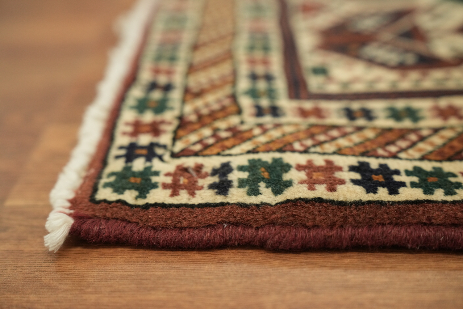 100% Vegetable Dye Geometric Sirjan Persian Area Rug 3x5