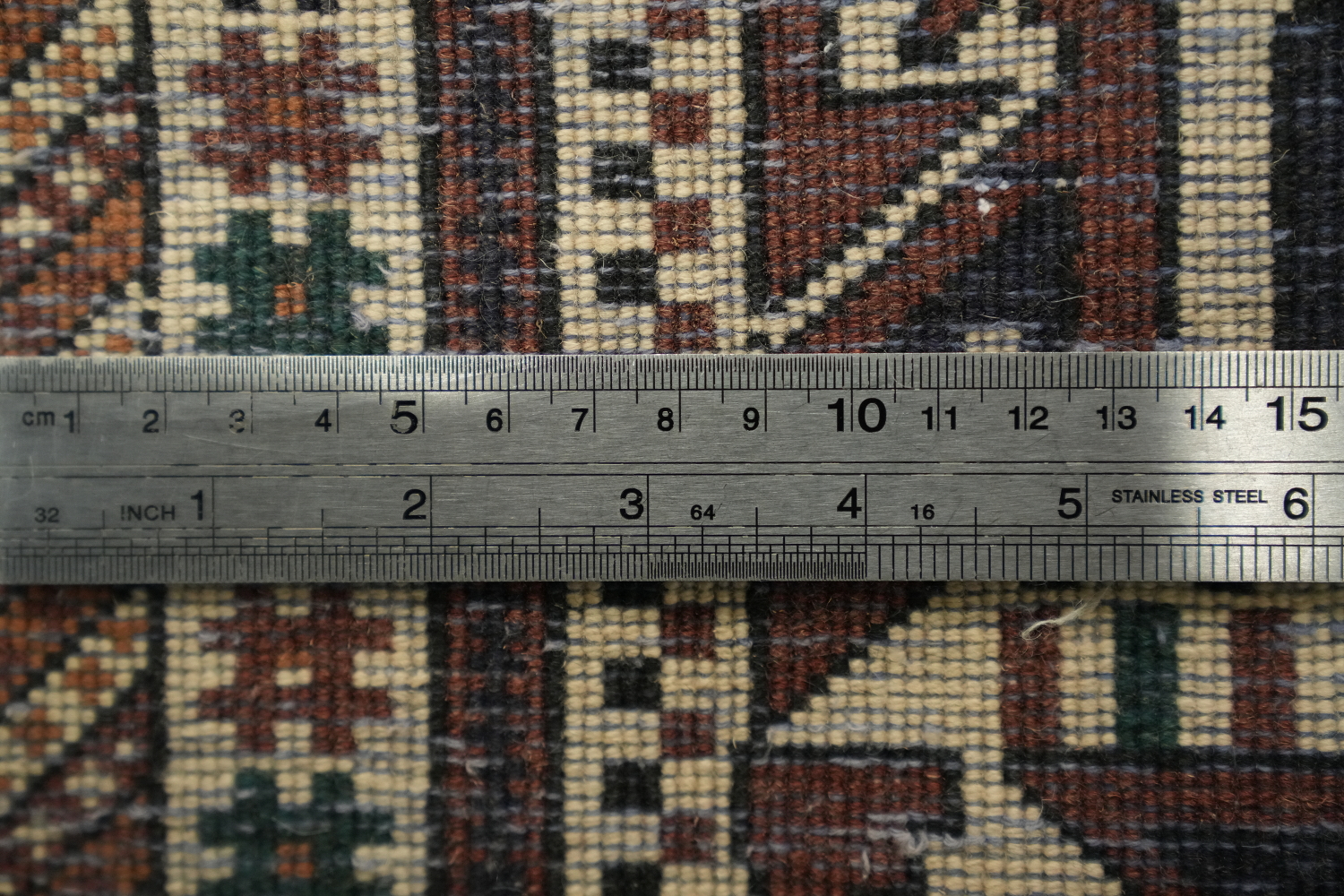 100% Vegetable Dye Geometric Sirjan Persian Area Rug 3x5