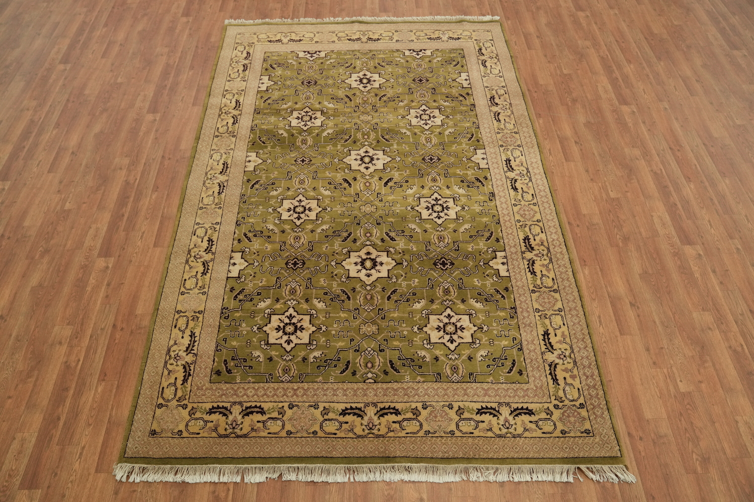 Geometric Savonnerie Persian Area Rug 6x9