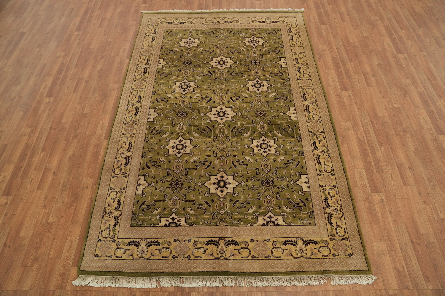 Geometric Savonnerie Persian Area Rug 6x9