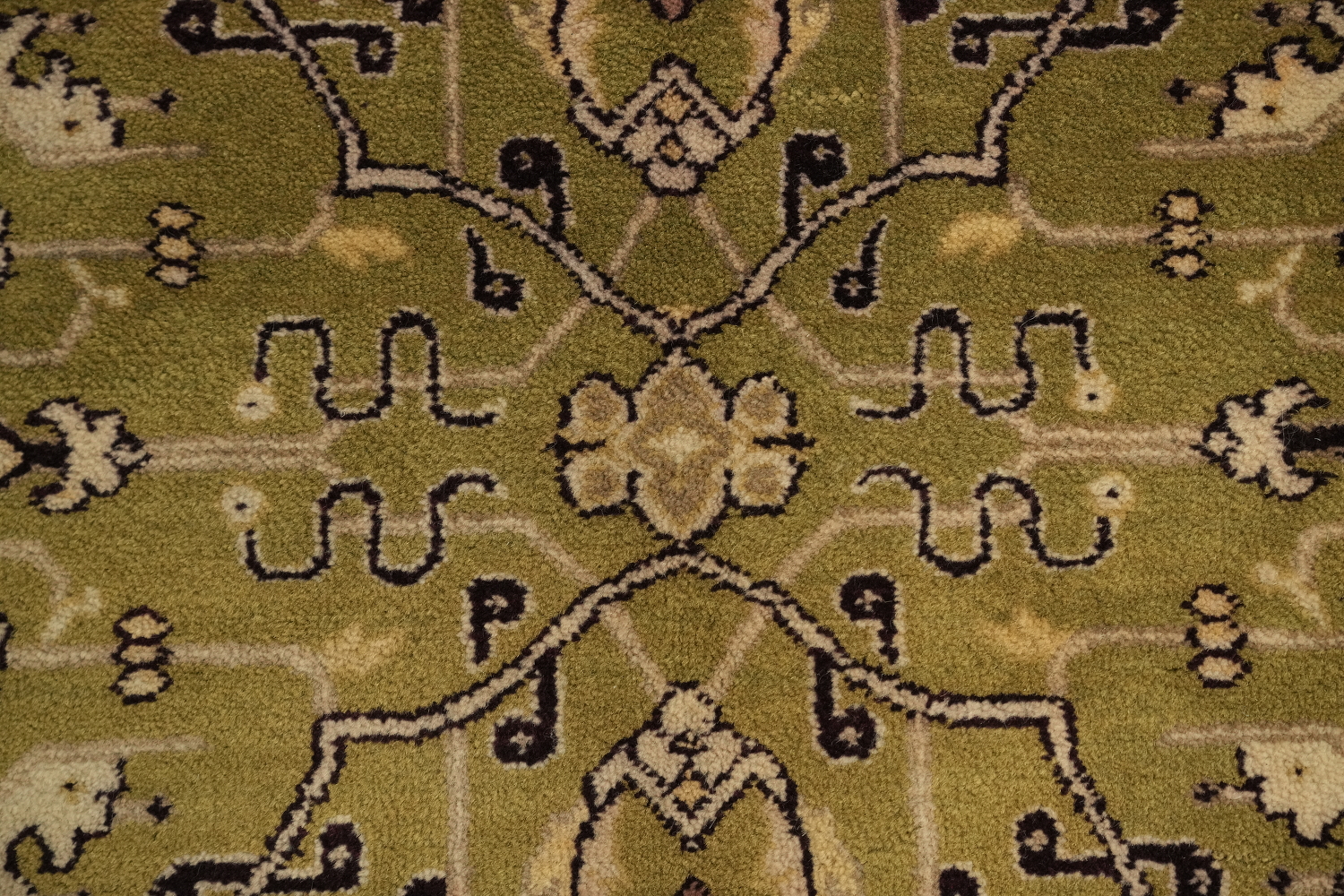 Geometric Savonnerie Persian Area Rug 6x9