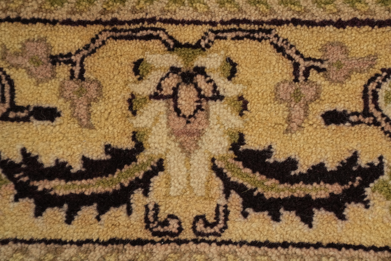 Geometric Savonnerie Persian Area Rug 6x9
