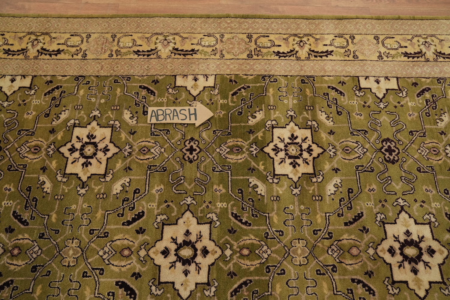 Geometric Savonnerie Persian Area Rug 6x9