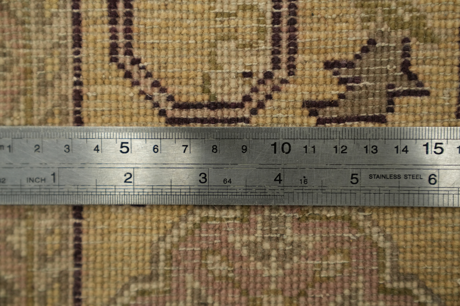 Geometric Savonnerie Persian Area Rug 6x9