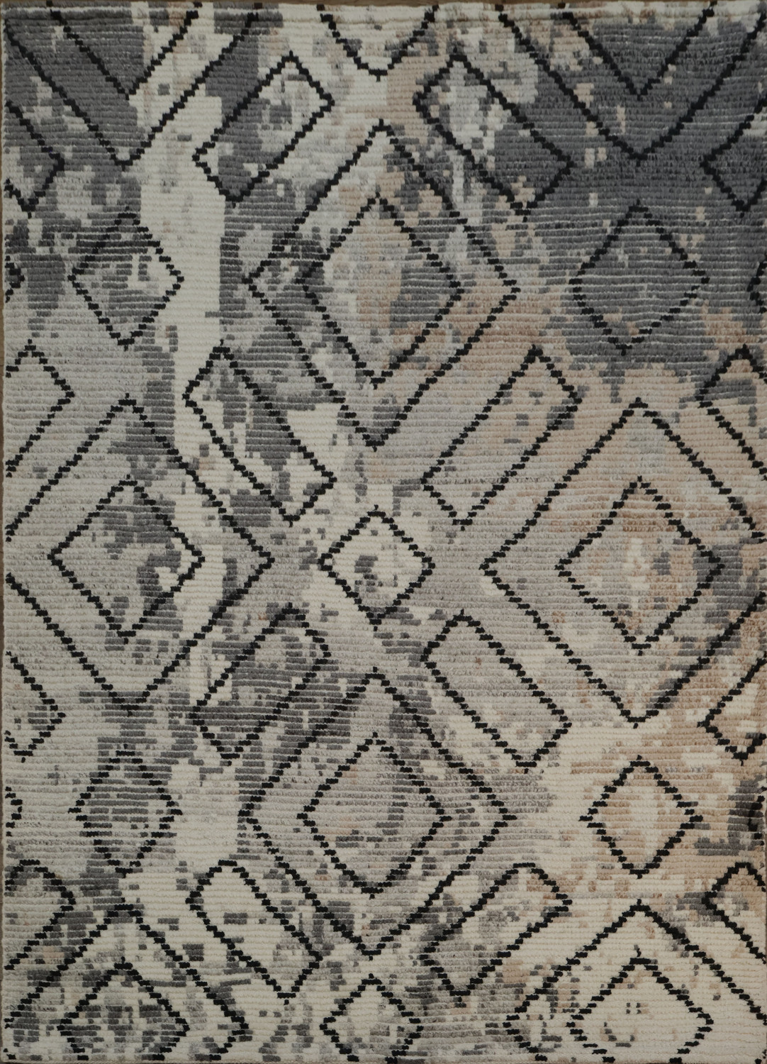 Gray Abstract Pattern Rug for Contemporary Room 5x7