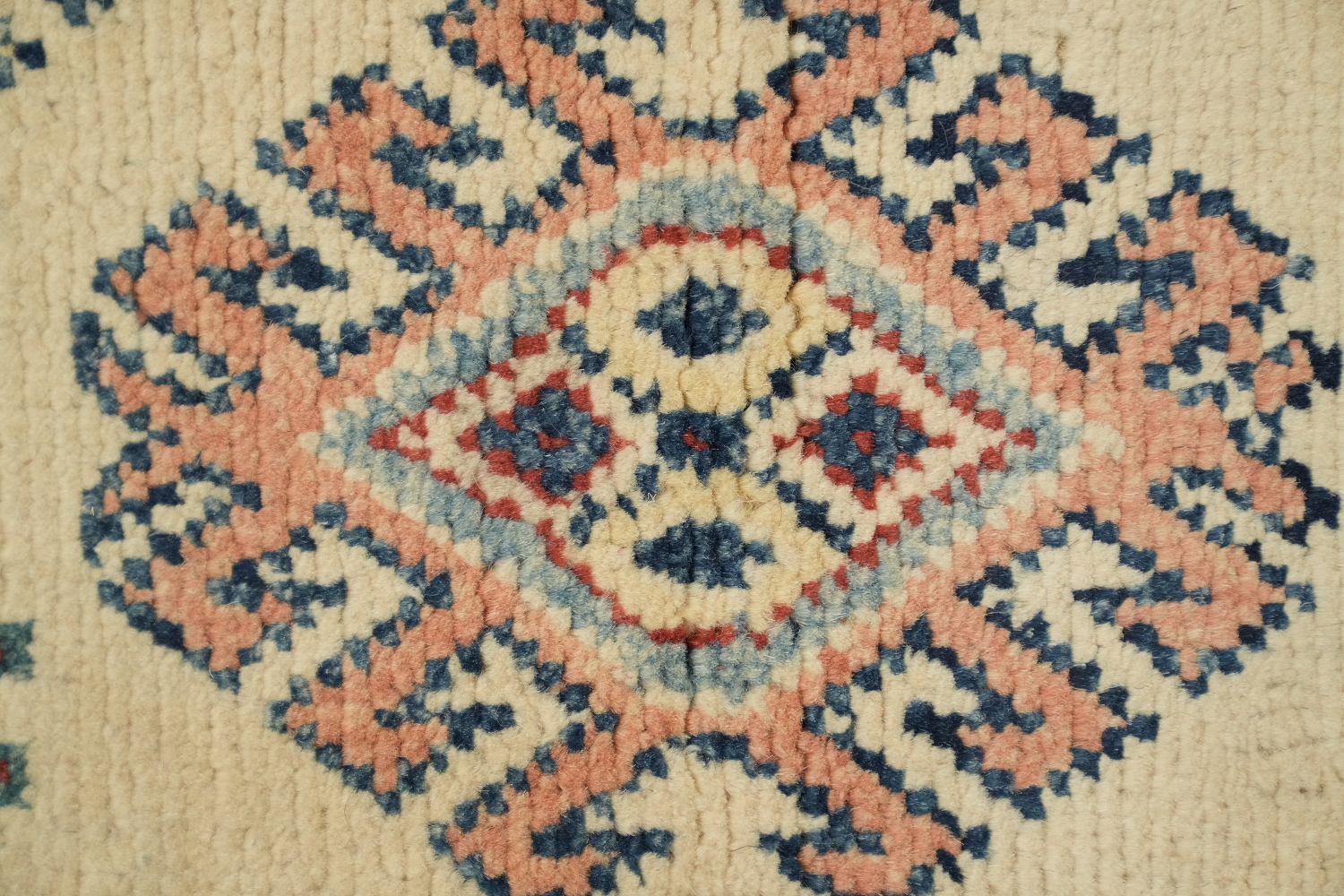 Geometric Kazak Oriental Runner Rug 3x17