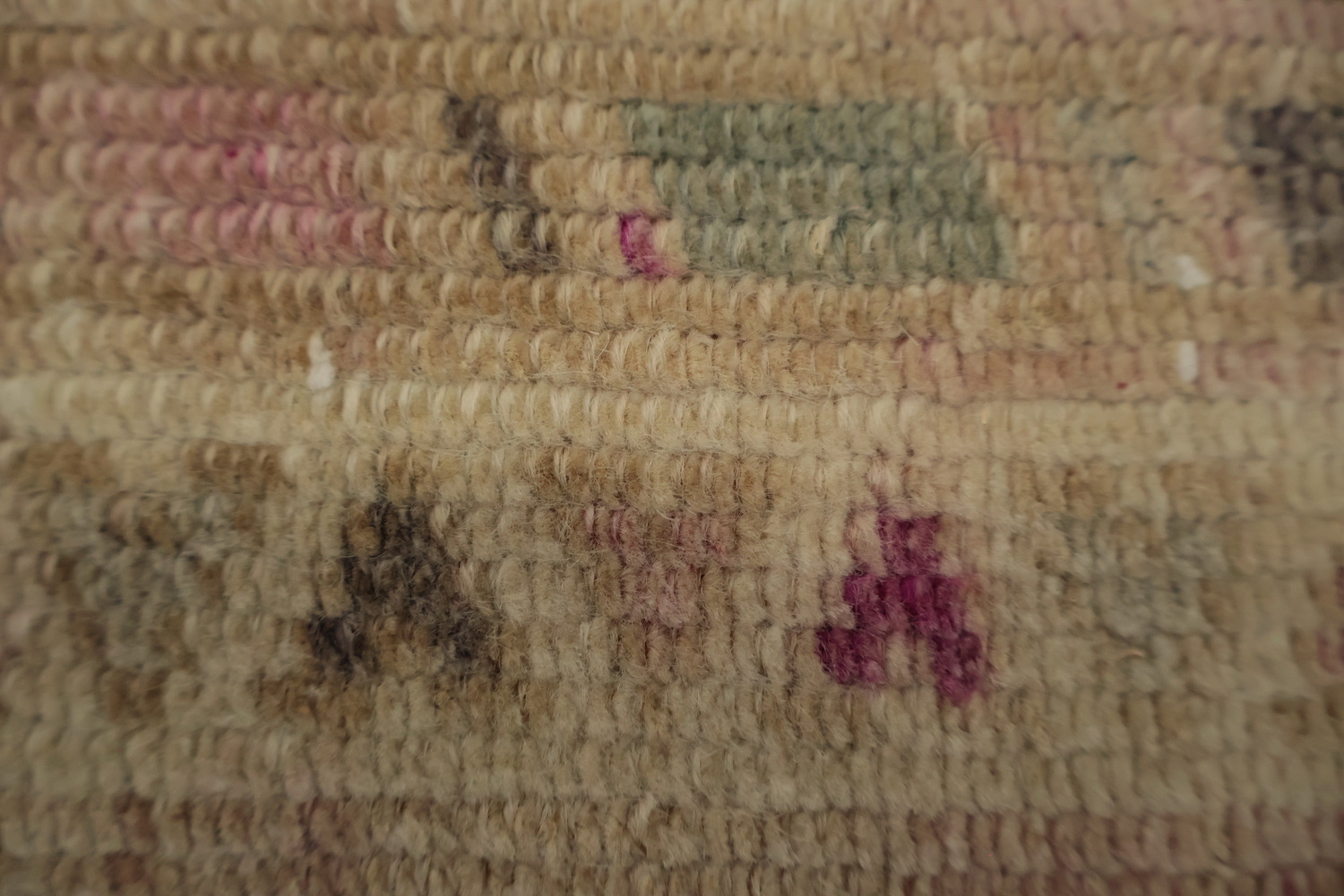 Vegetable Dye Distressed Oushak Oriental Runner Rug 3x11