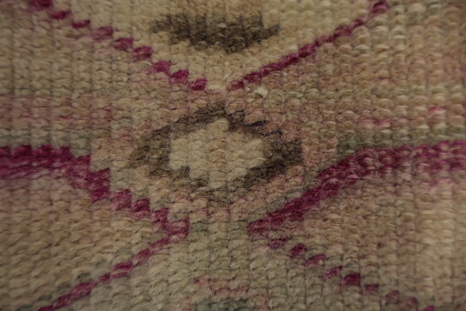 Vegetable Dye Distressed Oushak Oriental Runner Rug 3x11