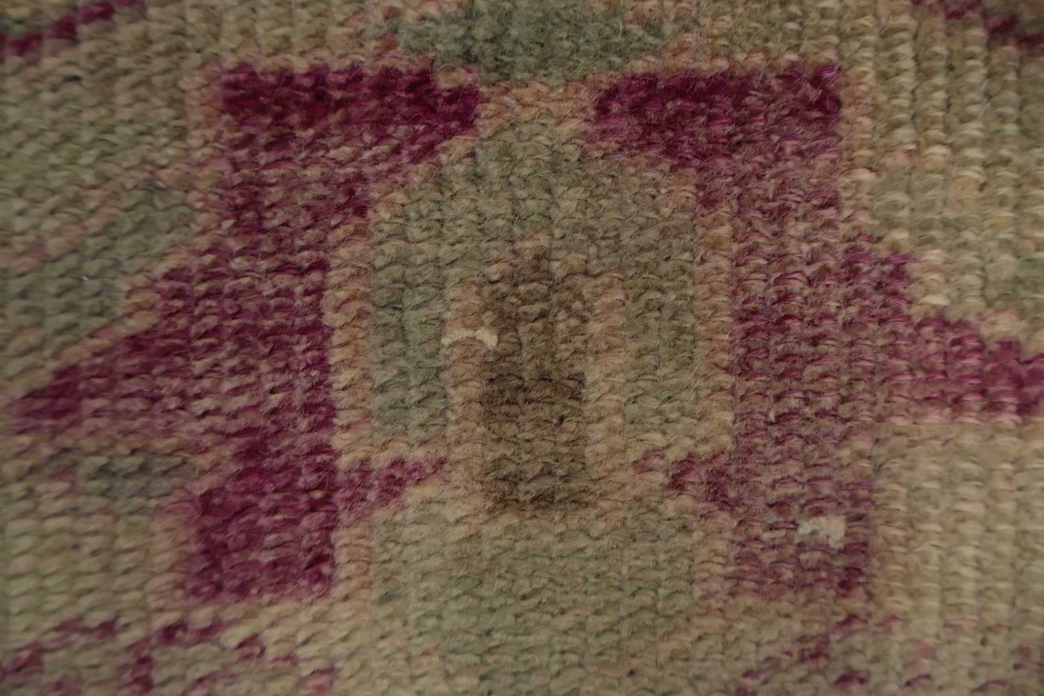 Vegetable Dye Distressed Oushak Oriental Runner Rug 3x11