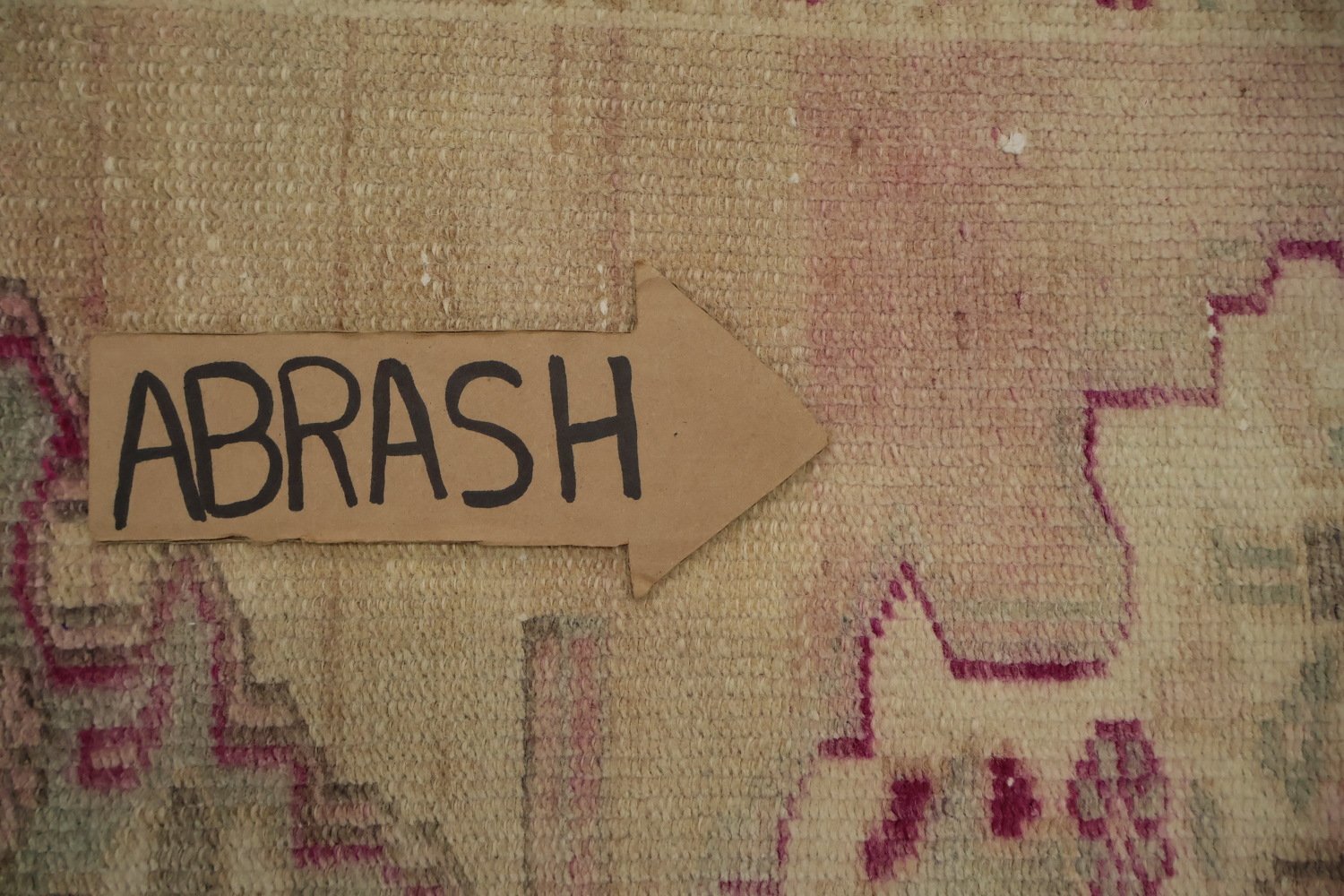 Vegetable Dye Distressed Oushak Oriental Runner Rug 3x11