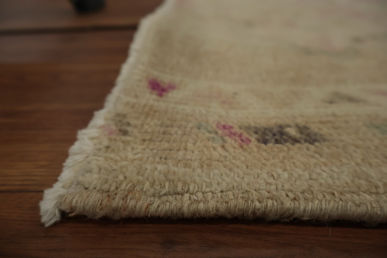 Vegetable Dye Distressed Oushak Oriental Runner Rug 3x11