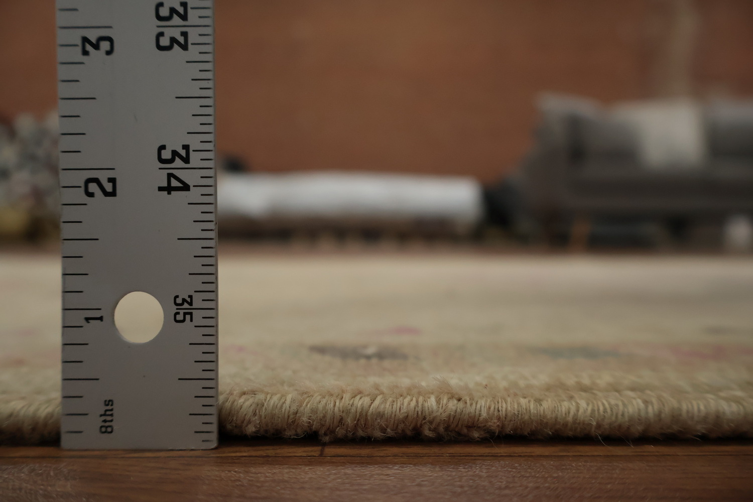 Vegetable Dye Distressed Oushak Oriental Runner Rug 3x11