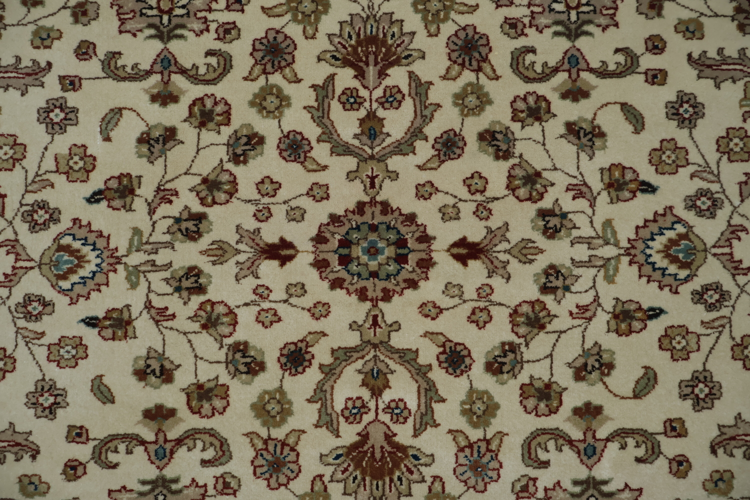 100% Vegetable Dye Floral Kashan Oriental Area Rug 4x6