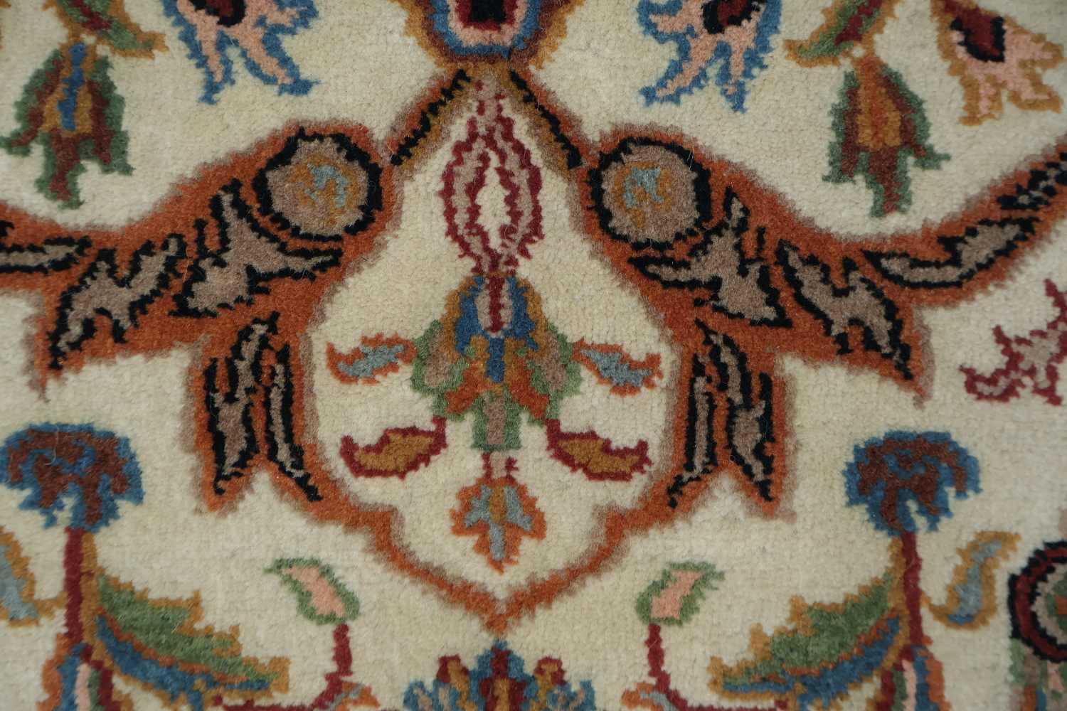 100% Vegetable Dye Floral Kashan Oriental Area Rug 4x6