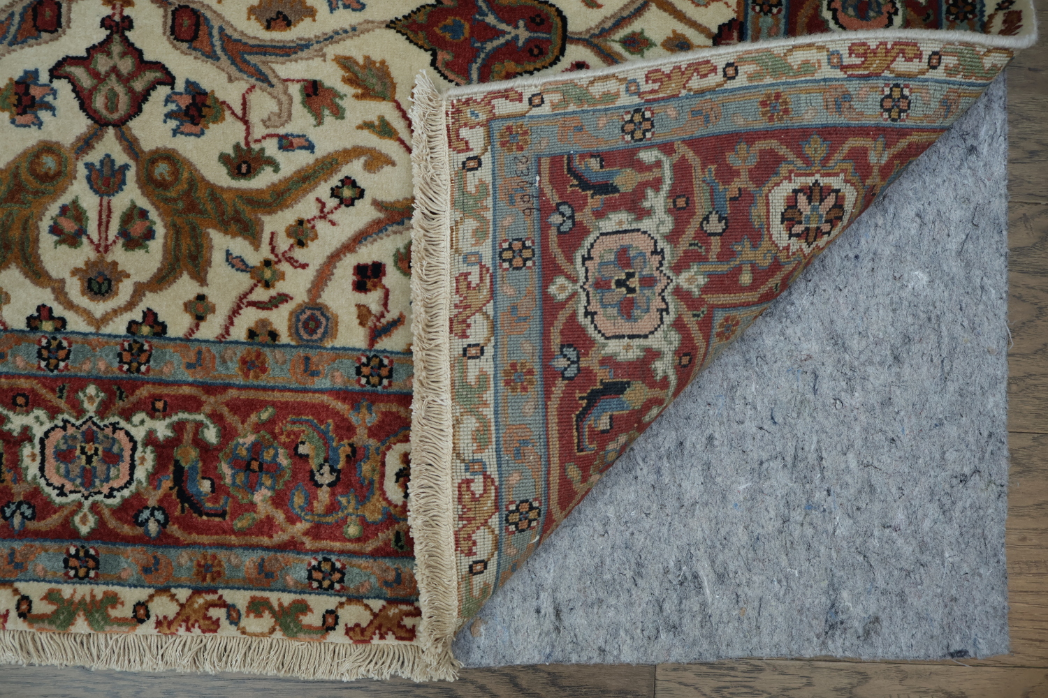 100% Vegetable Dye Floral Kashan Oriental Area Rug 4x6