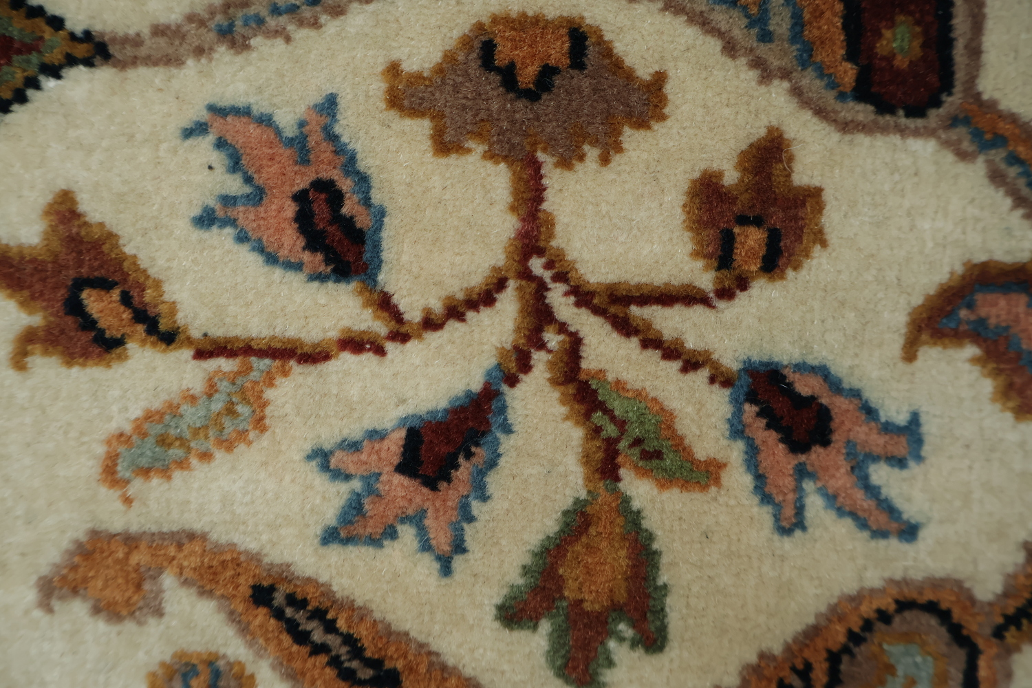 100% Vegetable Dye Floral Kashan Oriental Area Rug 4x6