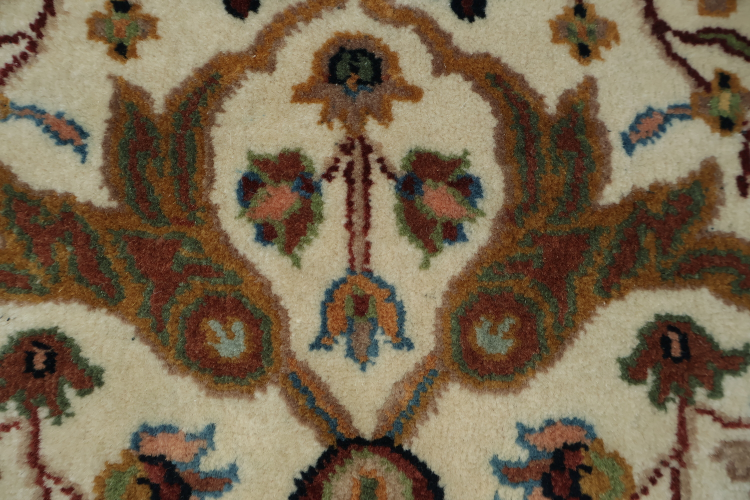 100% Vegetable Dye Floral Kashan Oriental Area Rug 4x6