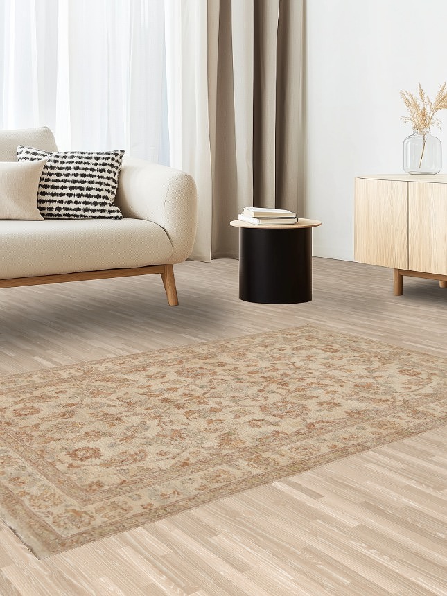 Vegetable Dye Floral Peshawar Chobi Oriental Area Rug 4x6