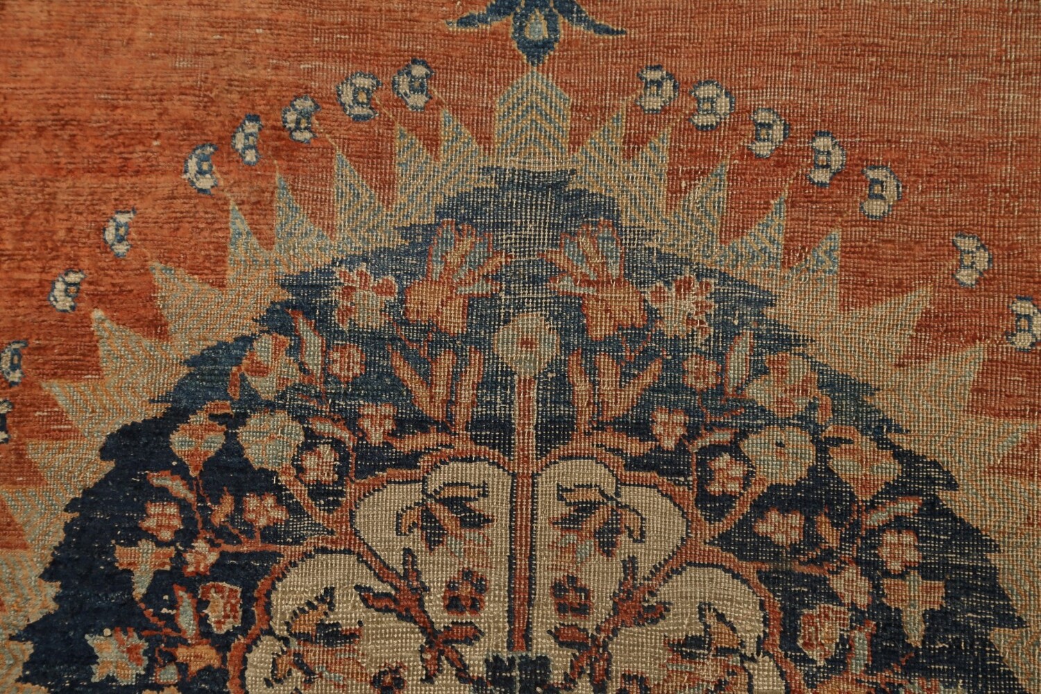 Pre-1900 Antique Silk Tabriz Haj Jalili Persian Area Rug 5x6