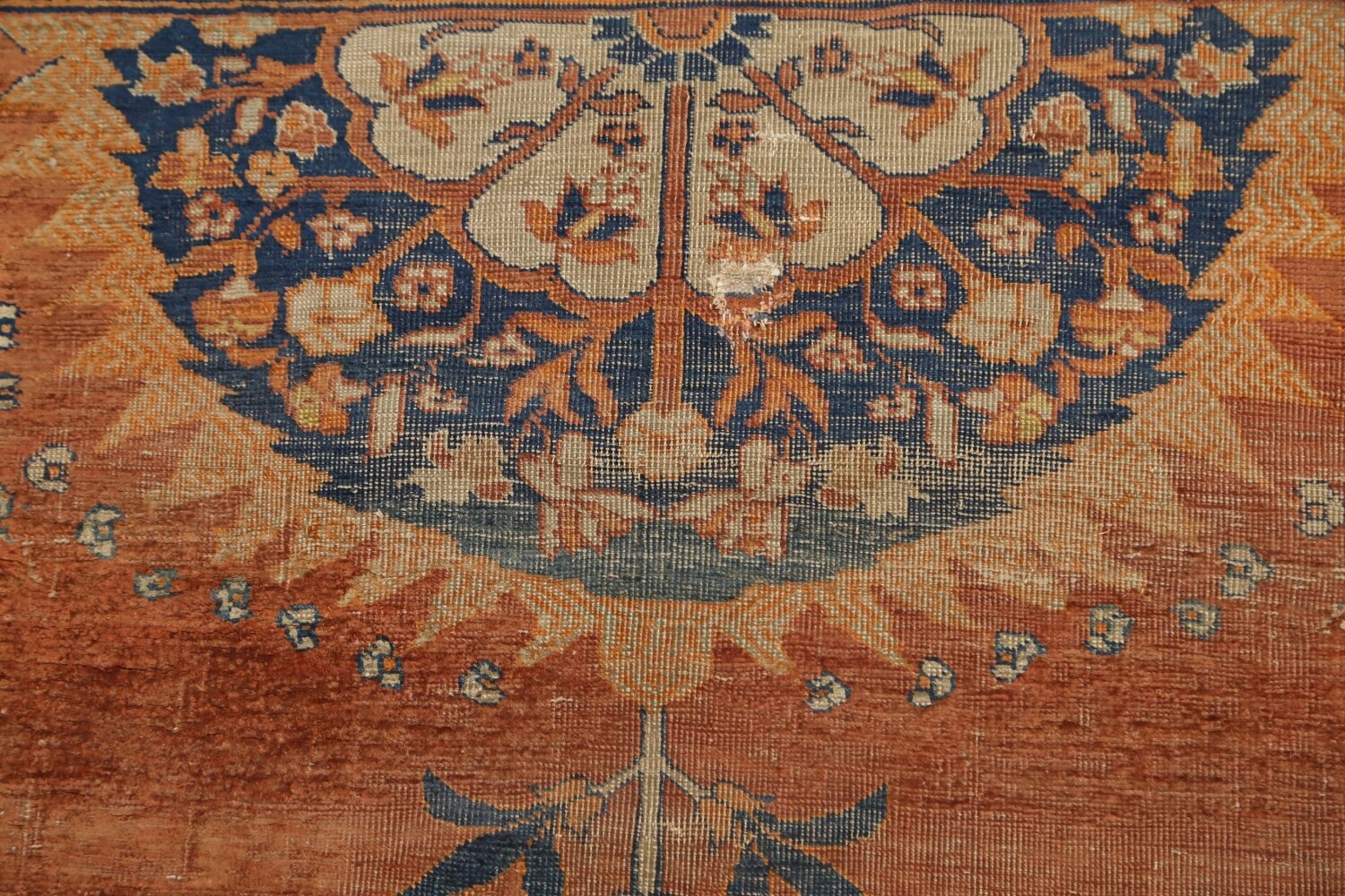 Pre-1900 Antique Silk Tabriz Haj Jalili Persian Area Rug 5x6