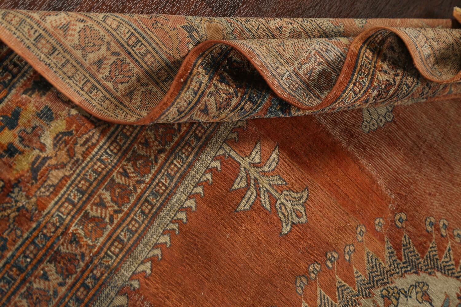 Pre-1900 Antique Silk Tabriz Haj Jalili Persian Area Rug 5x6