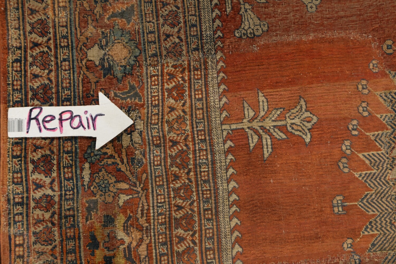 Pre-1900 Antique Silk Tabriz Haj Jalili Persian Area Rug 5x6
