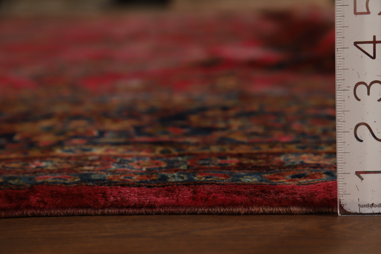 Antique Vegetable Dye Kashan Persian Large Rug 12x20