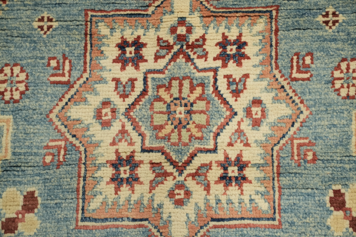 100% Vegetable Dye Super Kazak Oriental Area Rug 4x6