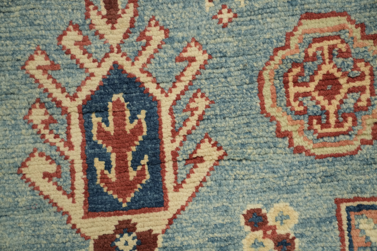 100% Vegetable Dye Super Kazak Oriental Area Rug 4x6