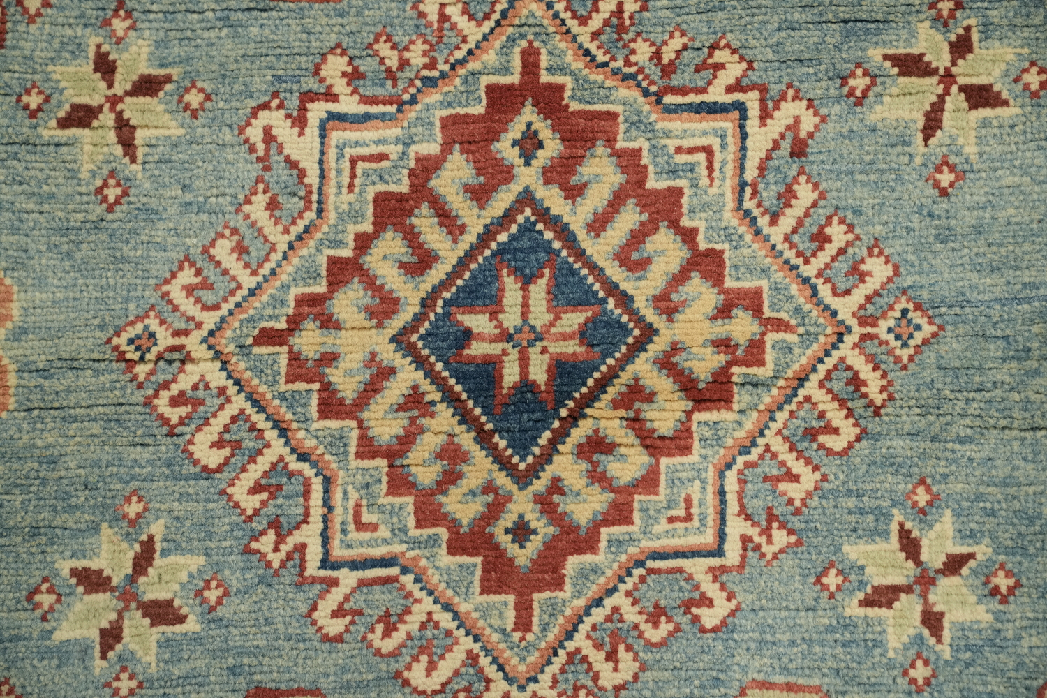 100% Vegetable Dye Super Kazak Oriental Area Rug 4x6