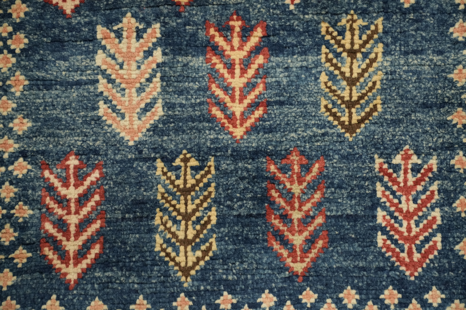 100% Vegetable Dye Super Kazak Oriental Area Rug 4x5