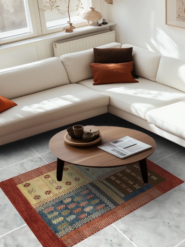 100% Vegetable Dye Super Kazak Oriental Area Rug 4x5
