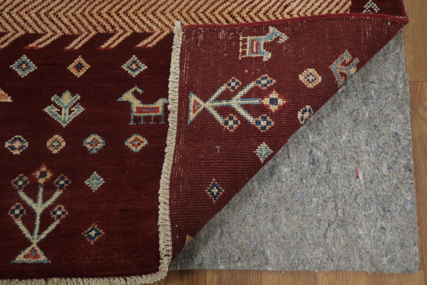 100% Vegetable Dye Super Kazak Oriental Area Rug 5x7