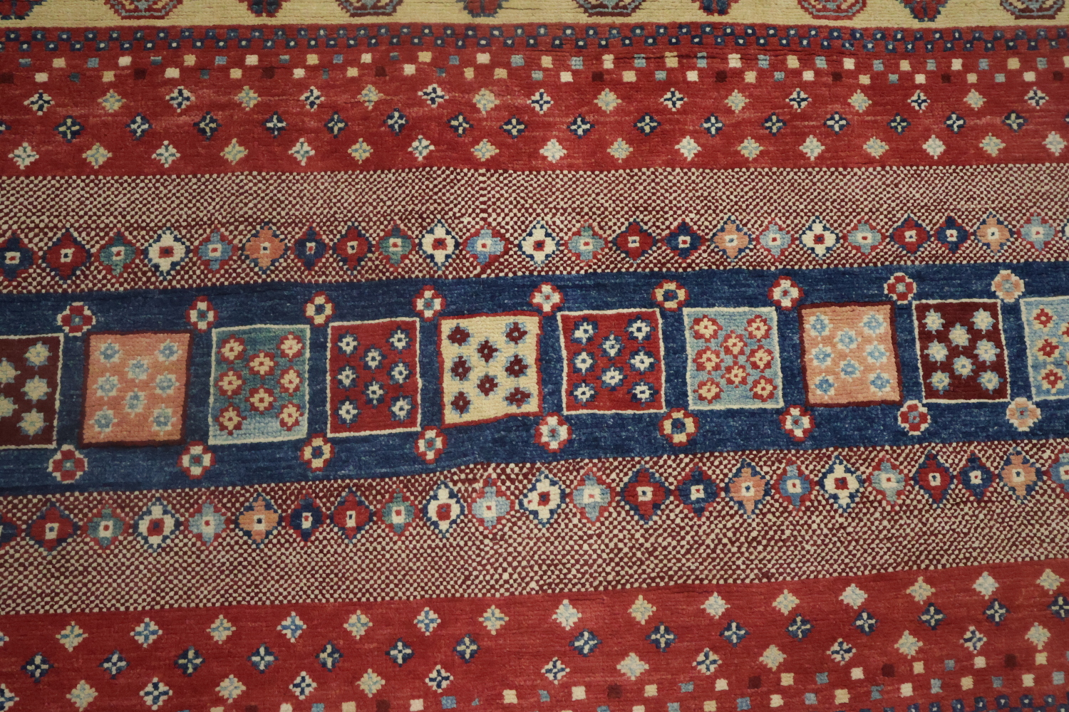 100% Vegetable Dye Super Kazak Oriental Area Rug 5x7