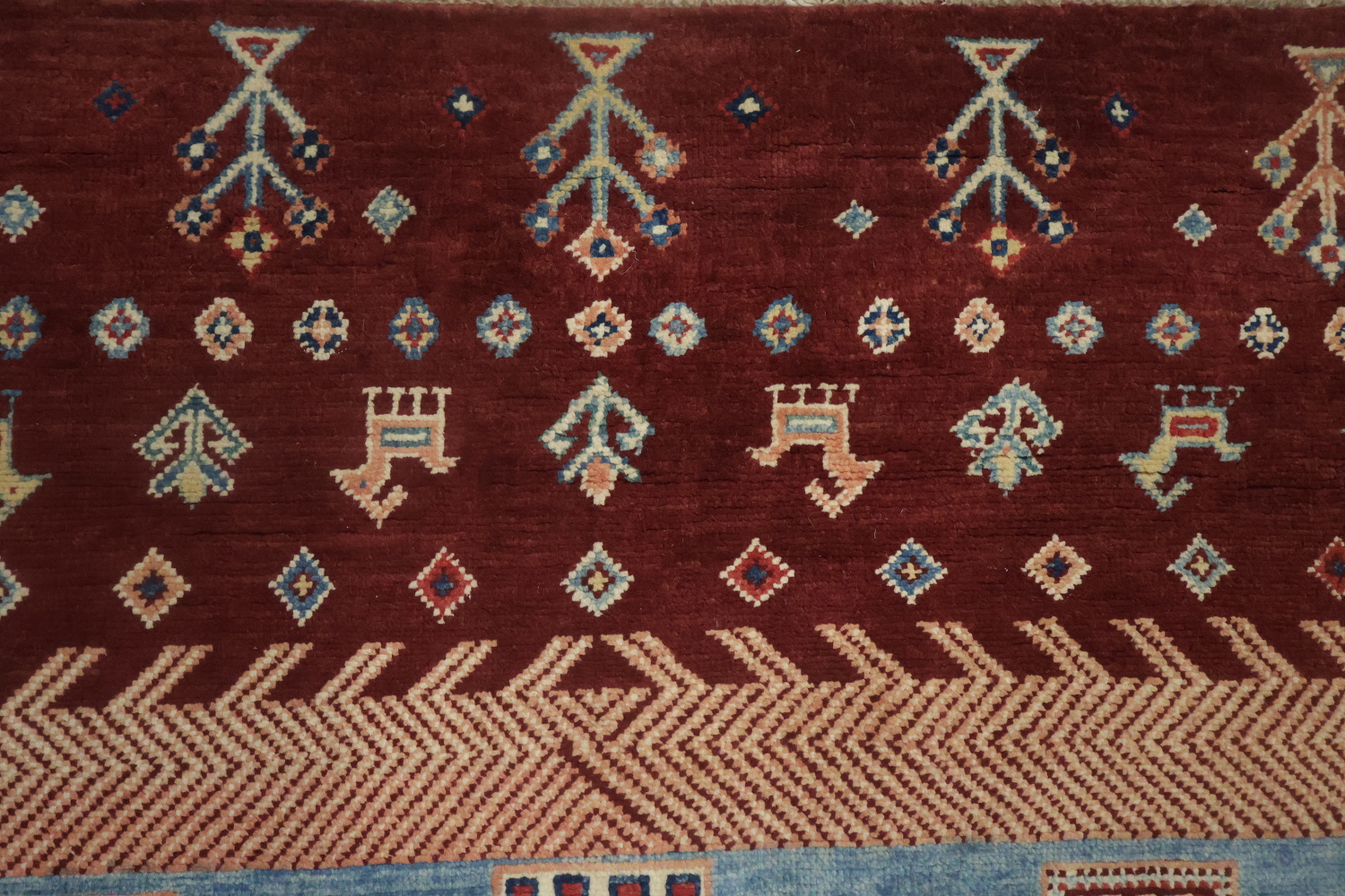 100% Vegetable Dye Super Kazak Oriental Area Rug 5x7