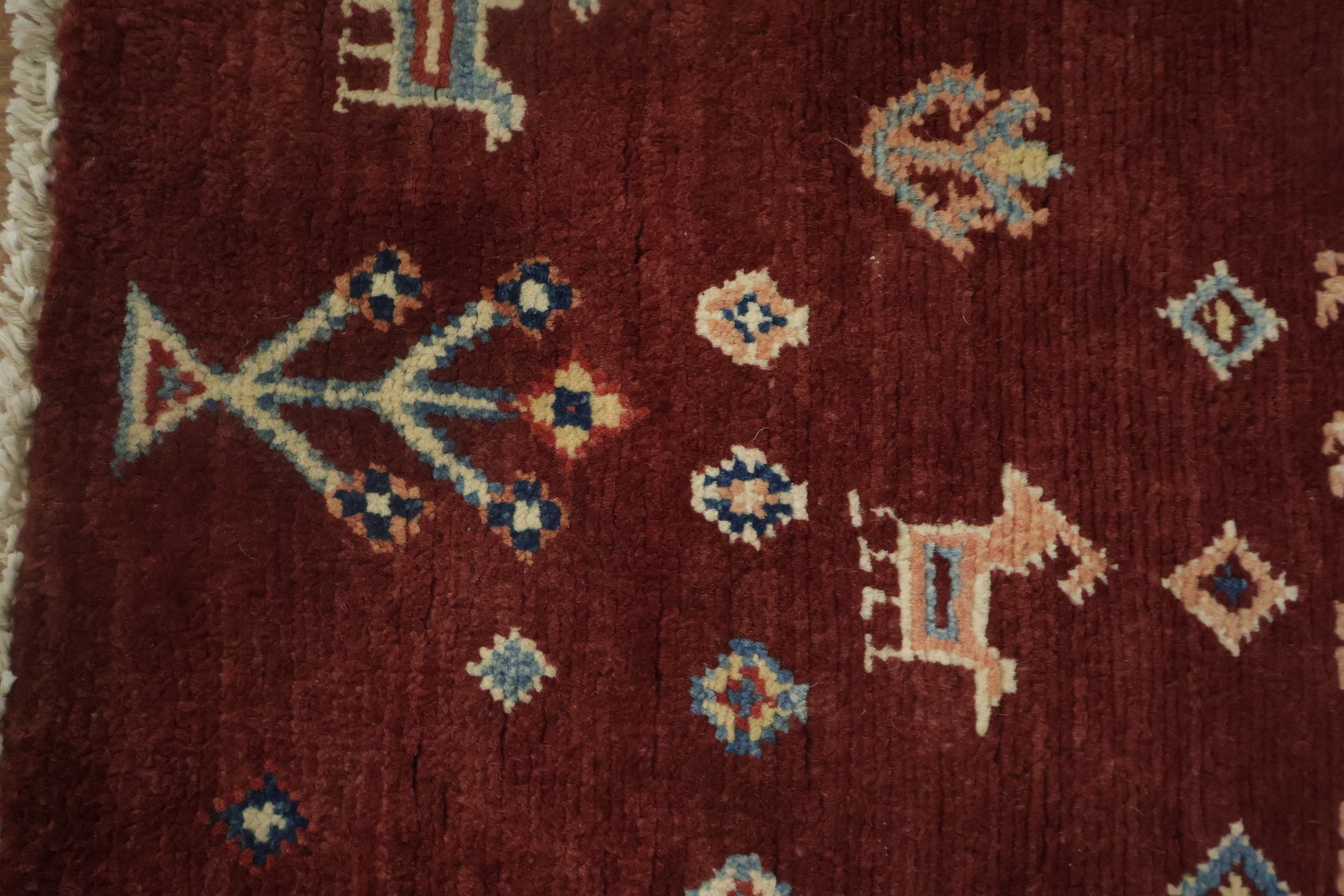 100% Vegetable Dye Super Kazak Oriental Area Rug 5x7