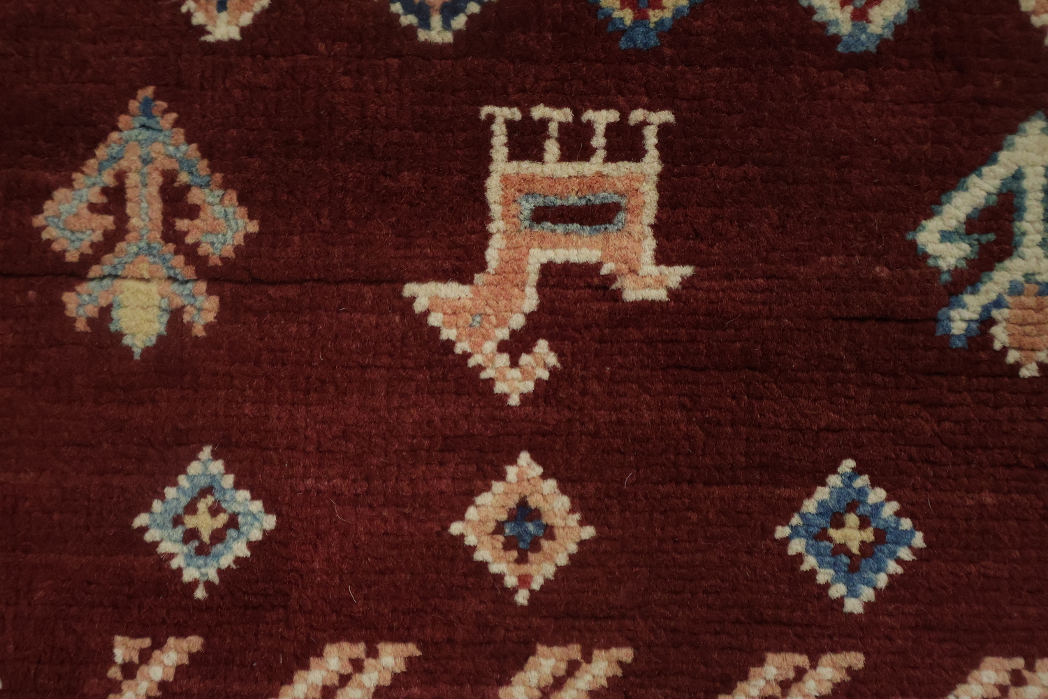 100% Vegetable Dye Super Kazak Oriental Area Rug 5x7
