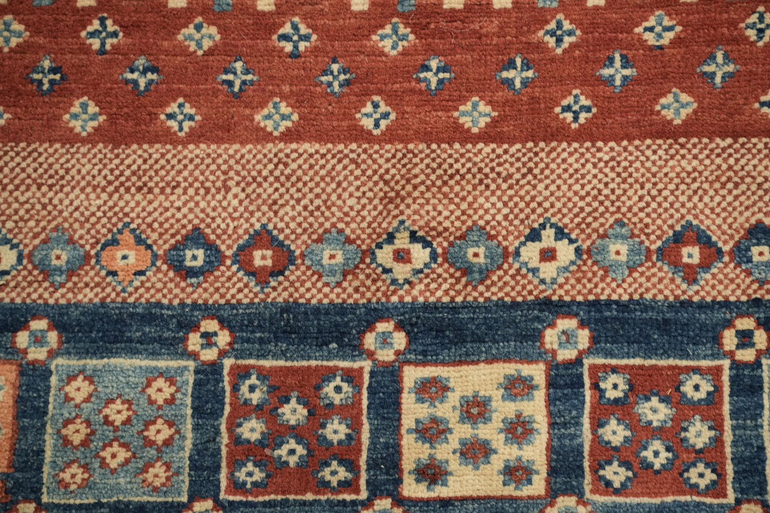 100% Vegetable Dye Super Kazak Oriental Area Rug 5x7