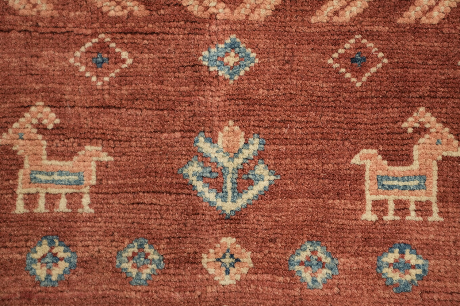100% Vegetable Dye Super Kazak Oriental Area Rug 5x7