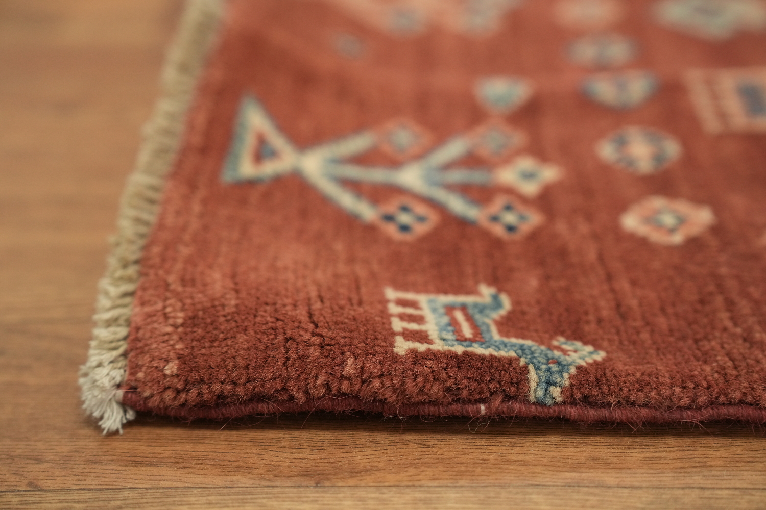 100% Vegetable Dye Super Kazak Oriental Area Rug 5x7