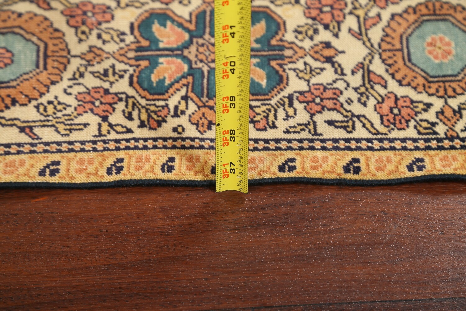 Antique 100% Vegetable Dye Sultanabad Persian Area Rug 4x5